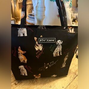 Betsy Johnson Satchel Lunch Tote Insulated Bag With Zipper